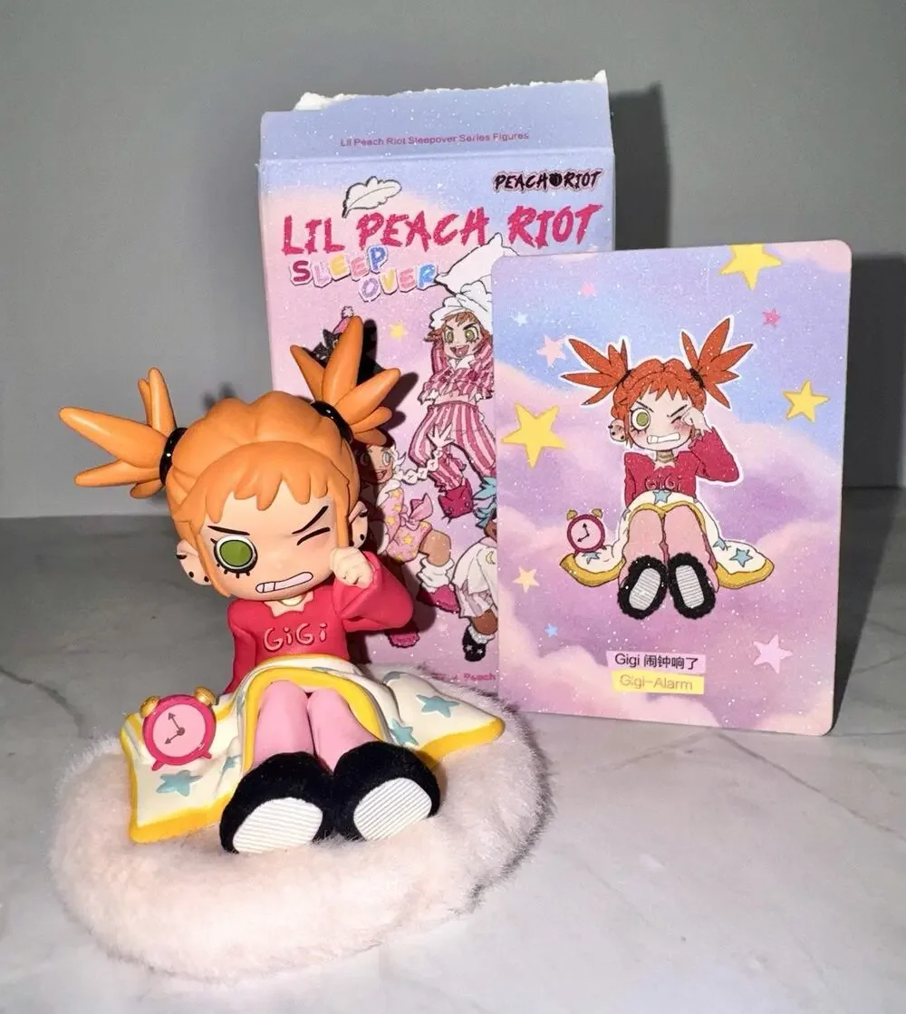 POP MART x Lil Peach Riot Sleepover Series Confirmed Figure Gigi Alarm Figure